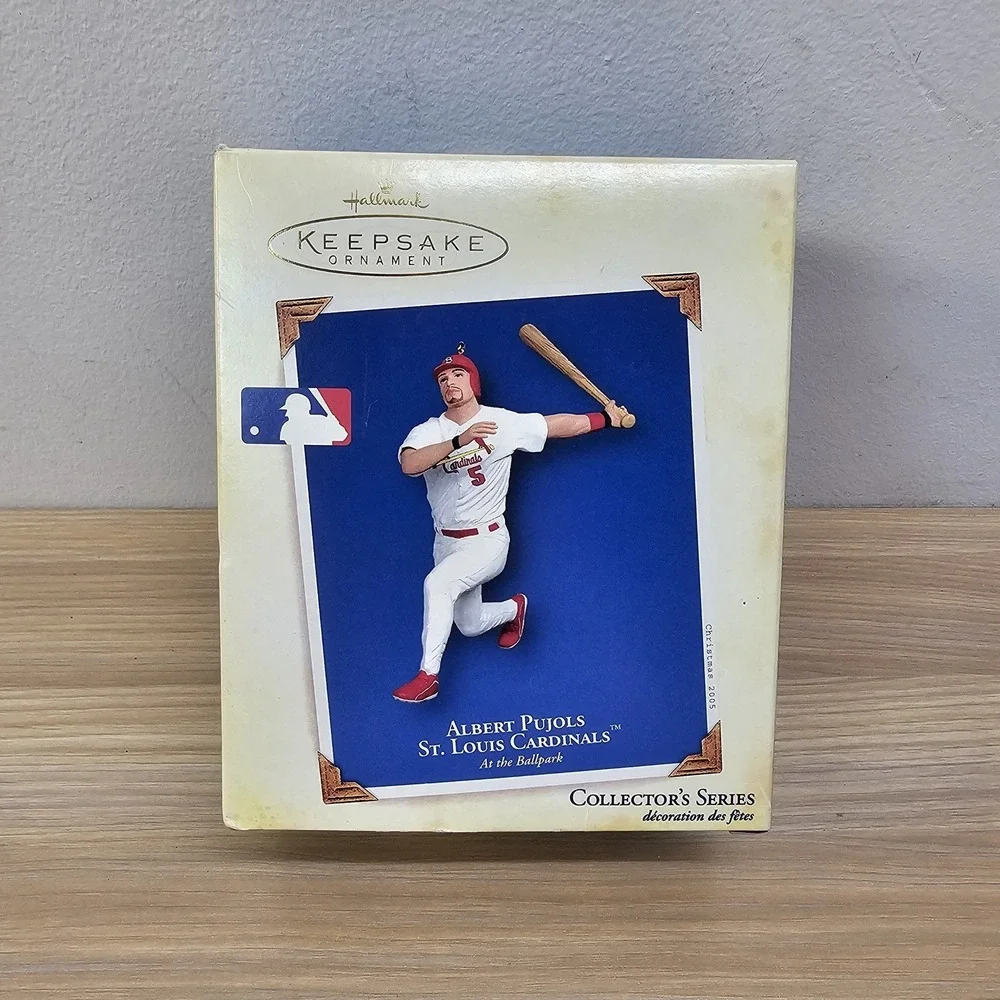St Louis Cardinals Hallmark Ornament Albert Pujols 5 MLB Baseball Keepsake NEW